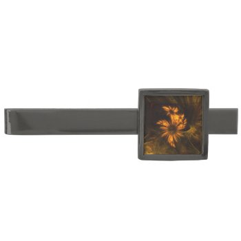 Mystique Garden Abstract Art Gunmetal Finish Tie Clip by OniArts at Zazzle