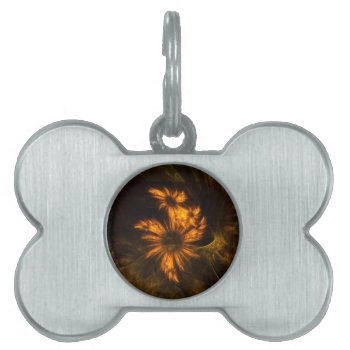 Mystique Garden Abstract Art Pet Tag by OniArts at Zazzle