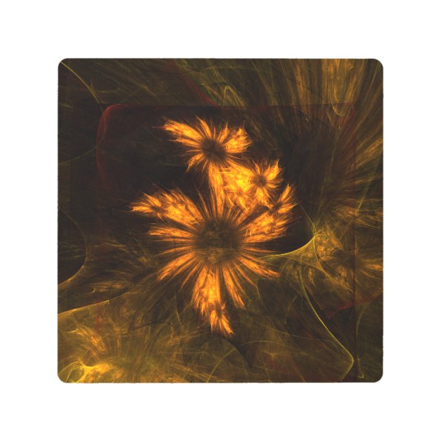Mystique Garden Abstract Metal Wall Art (Front)
