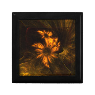 Mystique Garden Golden Abstract Fractal Art Gift Box