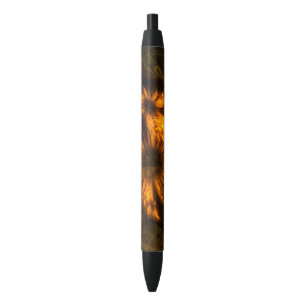Mystique Garden Golden Abstract Fractal Art Pen