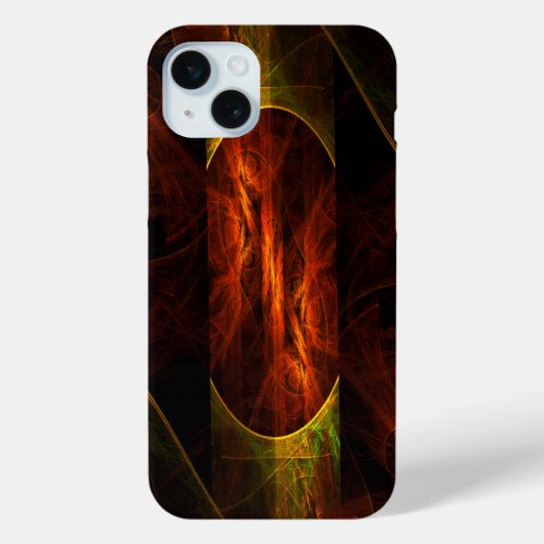 Mystique Jungle Abstract Art iPhone 15 Plus Case