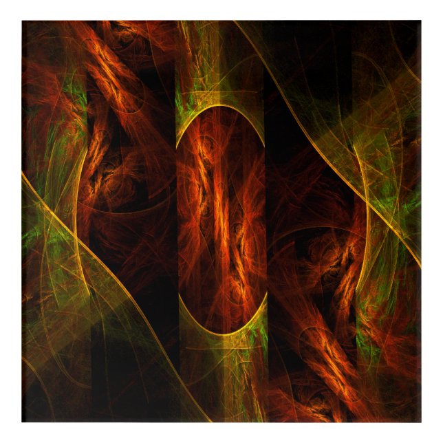 Mystique Jungle Modern Abstract Fractal Art (Front)