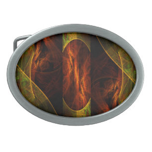 Mystique Jungle Modern Abstract Fractal Art Belt Buckle