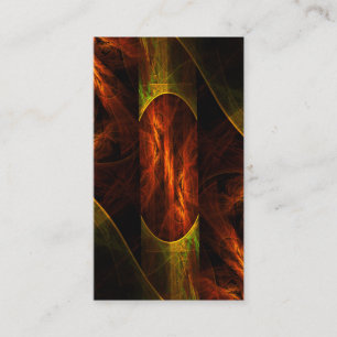 Mystique Jungle Modern Abstract Fractal Art Business Card