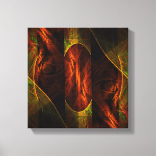 Mystique Jungle Modern Abstract Fractal Art Canvas Print