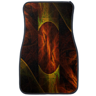 Mystique Jungle Modern Abstract Fractal Art Car Floor Mat