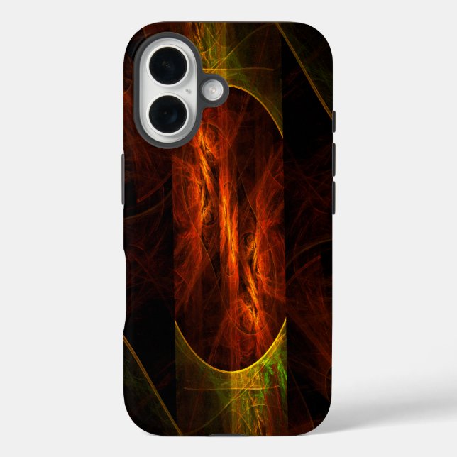 Mystique Jungle Modern Abstract Fractal Art Case-Mate iPhone Case (Back)