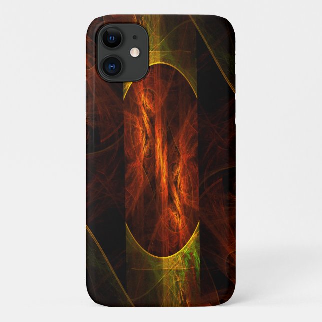 Mystique Jungle Modern Abstract Fractal Art Case-Mate iPhone Case (Back)