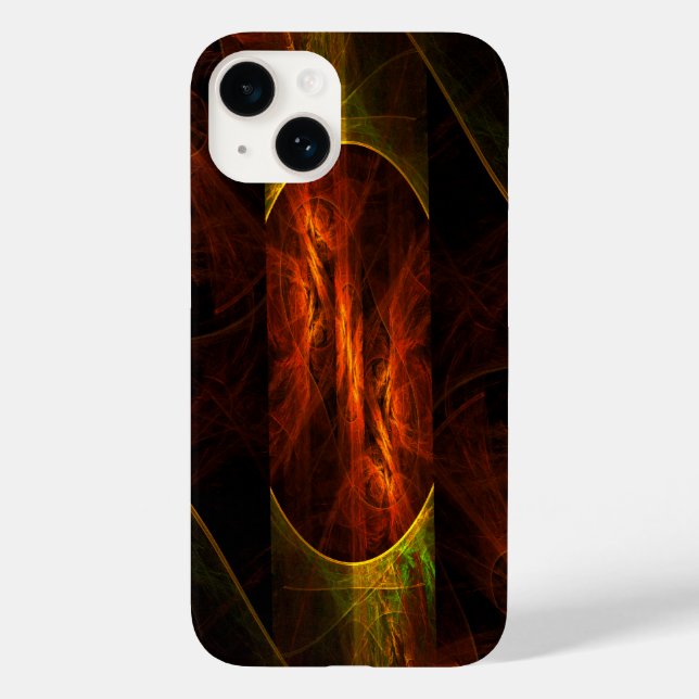 Mystique Jungle Modern Abstract Fractal Art Case-Mate iPhone Case (Back)