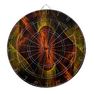 Mystique Jungle Modern Abstract Fractal Art Dartboard