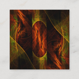 Mystique Jungle Modern Abstract Fractal Art Enclosure Card
