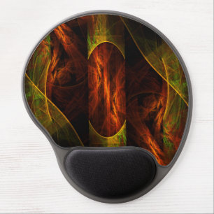 Mystique Jungle Modern Abstract Fractal Art Gel Mouse Pad
