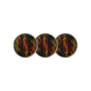 Mystique Jungle Modern Abstract Fractal Art Golf Ball Marker