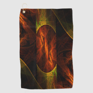 Mystique Jungle Modern Abstract Fractal Art Golf Towel