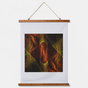 Mystique Jungle Modern Abstract Fractal Art Hanging Tapestry