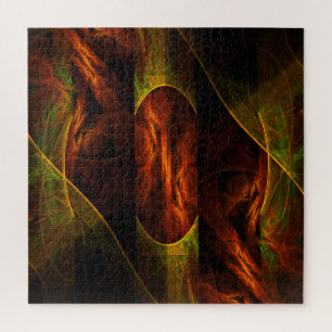 Mystique Jungle Modern Abstract Fractal Art Jigsaw Puzzle