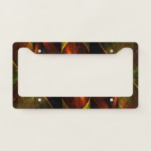 Mystique Jungle Modern Abstract Fractal Art License Plate Frame