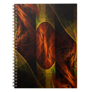 Mystique Jungle Modern Abstract Fractal Art Notebook