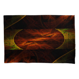 Mystique Jungle Modern Abstract Fractal Art Pillowcase