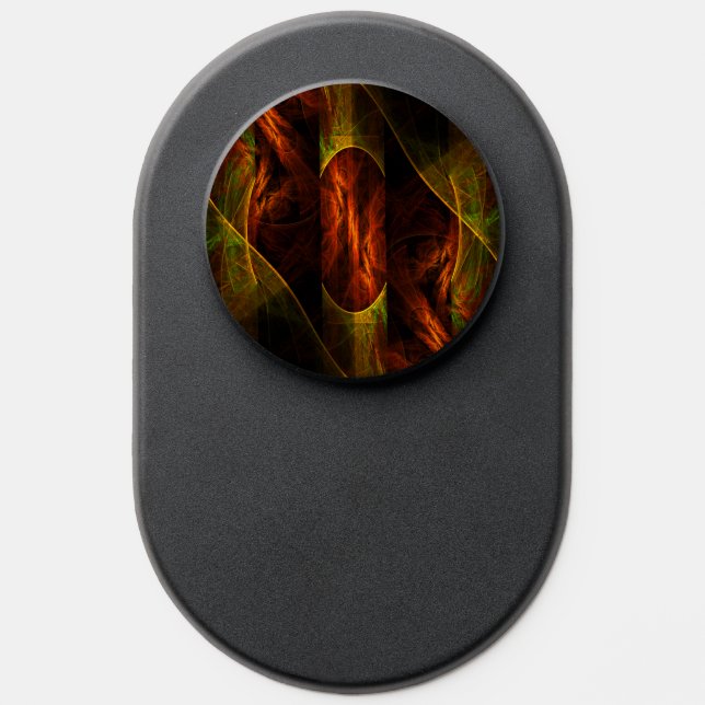 Mystique Jungle Modern Abstract Fractal Art PopSocket (Popsocket)