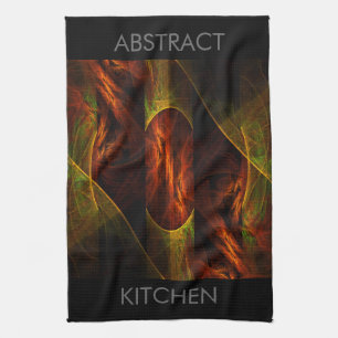 Mystique Jungle Modern Abstract Fractal Art Towel