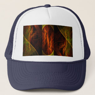 Mystique Jungle Modern Abstract Fractal Art Trucker Hat