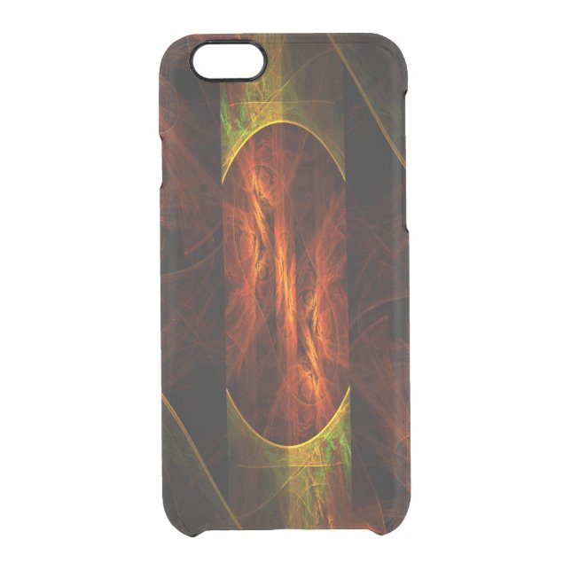 Mystique Jungle Modern Abstract Fractal Art Uncommon iPhone Case (Back)