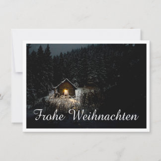 Mystische Hütte im tiefen Wald, Weihnachten