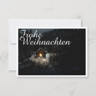 Mystische Hütte im tiefen Wald, Weihnachten