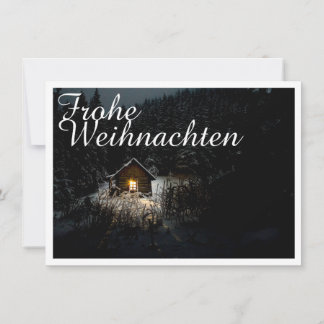 Mystische Hütte im tiefen Wald, Weihnachten