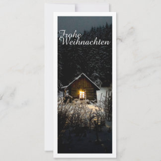 Mystische Hütte im tiefen Wald, Weihnachten