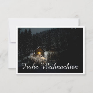 Mystische Hütte im tiefen Wald, Weihnachten