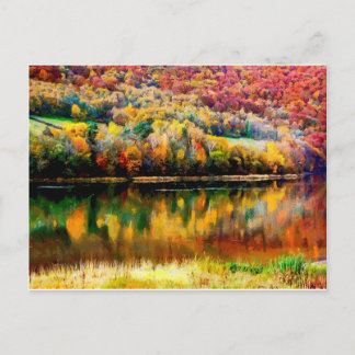 myszkowieckie lake postcard