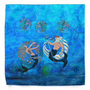 Myth of the Seas New Age Folk Art Bandana