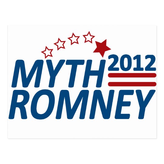Myth Romney Anti Mitt 2012 Postcard