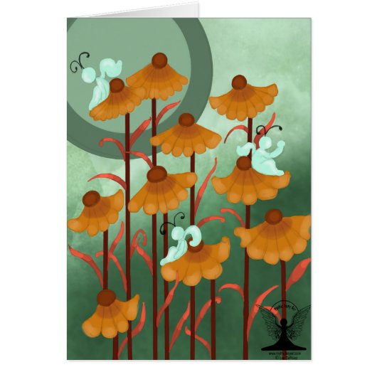 Mythic Fairy Art Floral Magic Cards (Front)