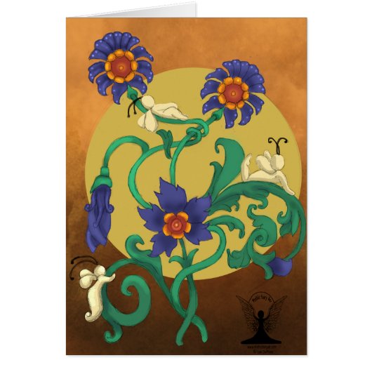 Mythic Fairy Art Floral Magic Cards (Front)