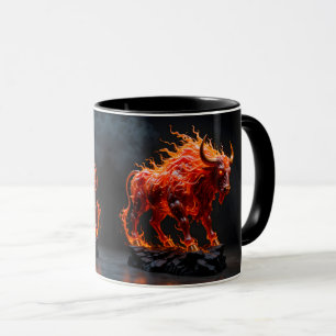 Mythic Fire Bull Mug