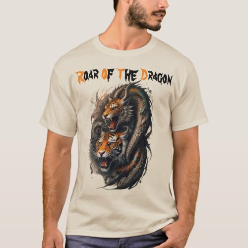 Mythic Fusion Tiger_Dragon Power T_Shirt