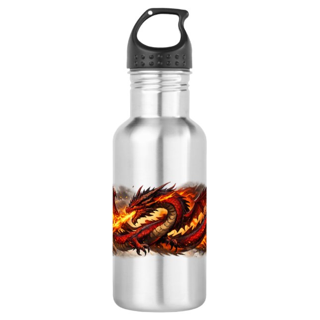 Mythic Realms Dragon Flight Stainless Steel Water Bottle (Front)