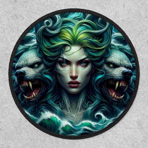 Mythic Sea Spirit Patch – Dual Wolf Guardian