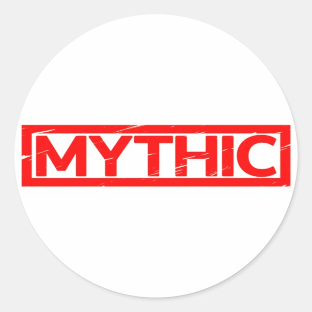 Mythic Stamp Classic Round Sticker (Front)