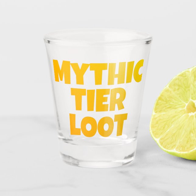 Mythic Tier Loot Gamer Shot Glass (Front)