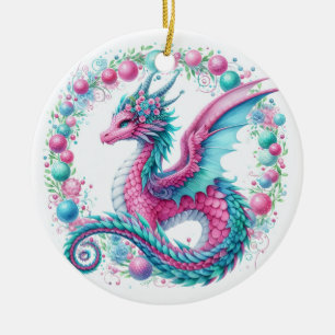 Mythic Wreathkeepers of Winter Ceramic Ornament