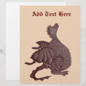 mythical and fantasy creature cute red dragon (Front/Back)