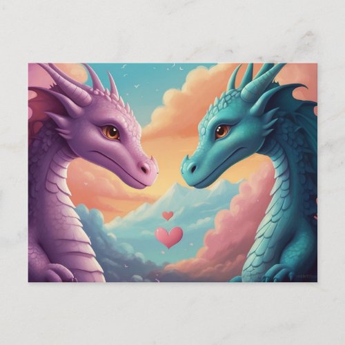  Mythical AP48 PHOTO Invite Dragon Couple Love