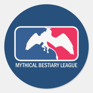 Mythical Bestiary League, Monsters etc. Classic Round Sticker