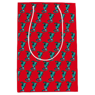 Mythical Blue Dragon Crimson Ocean Fantasy Medium Gift Bag