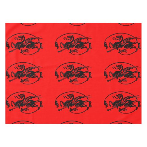 Mythical Celtic British Medieval Dragon Tablecloth